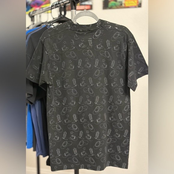 Vintage Western AOP Single Stitch Tee Shirt. Cowboy. Country. Retro. Rare - Picture 2 of 8